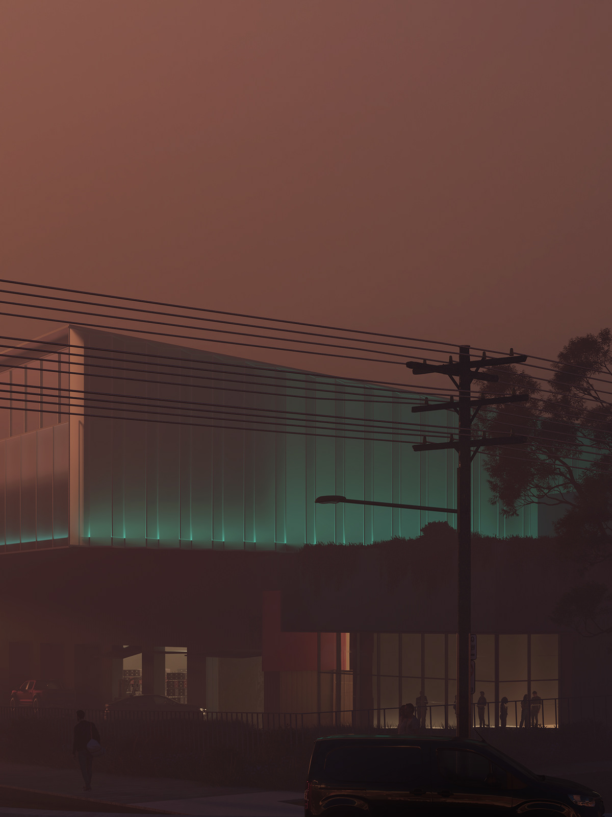 architecture fog archviz 3D ai vray рендер photo artist concept