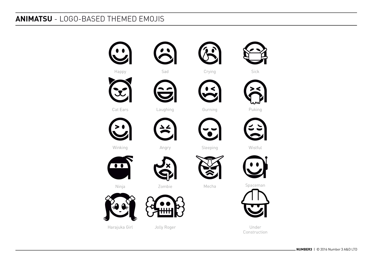 logodesign logo corporateidentity graphicdesign design fontdesign Emoji anime manga