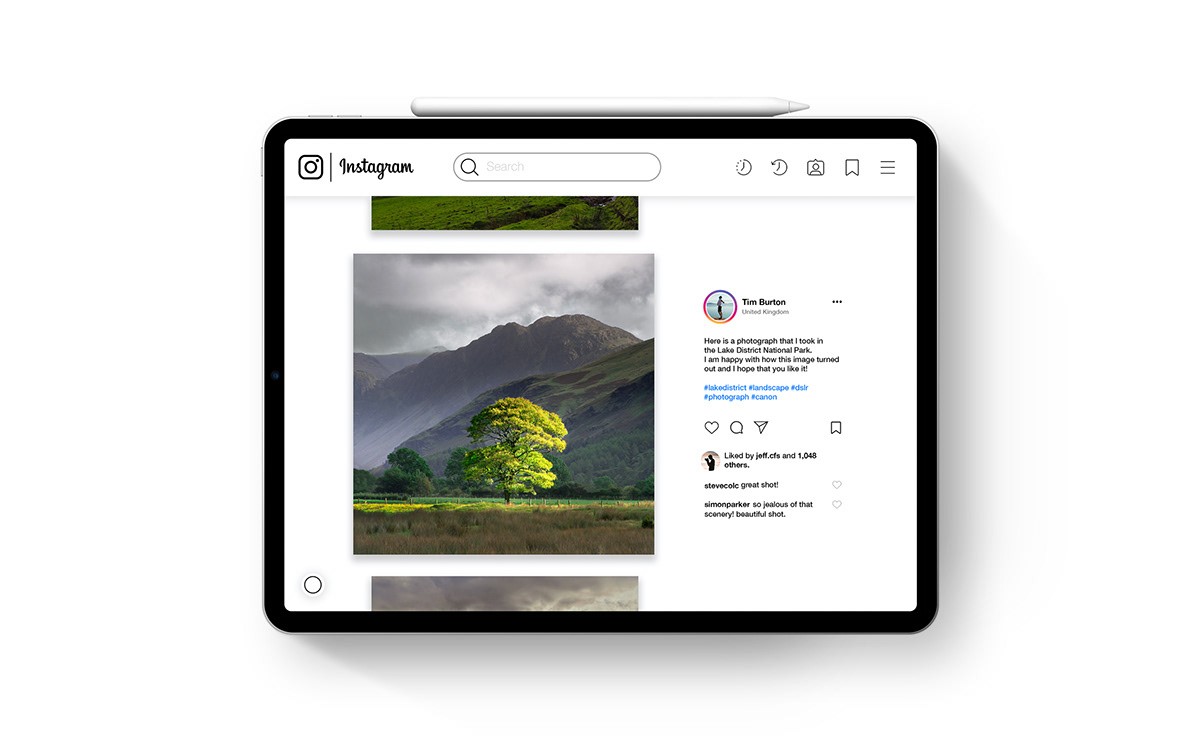 concept graphic design  instagram iPad photoshop Premiere Pro Web Design 