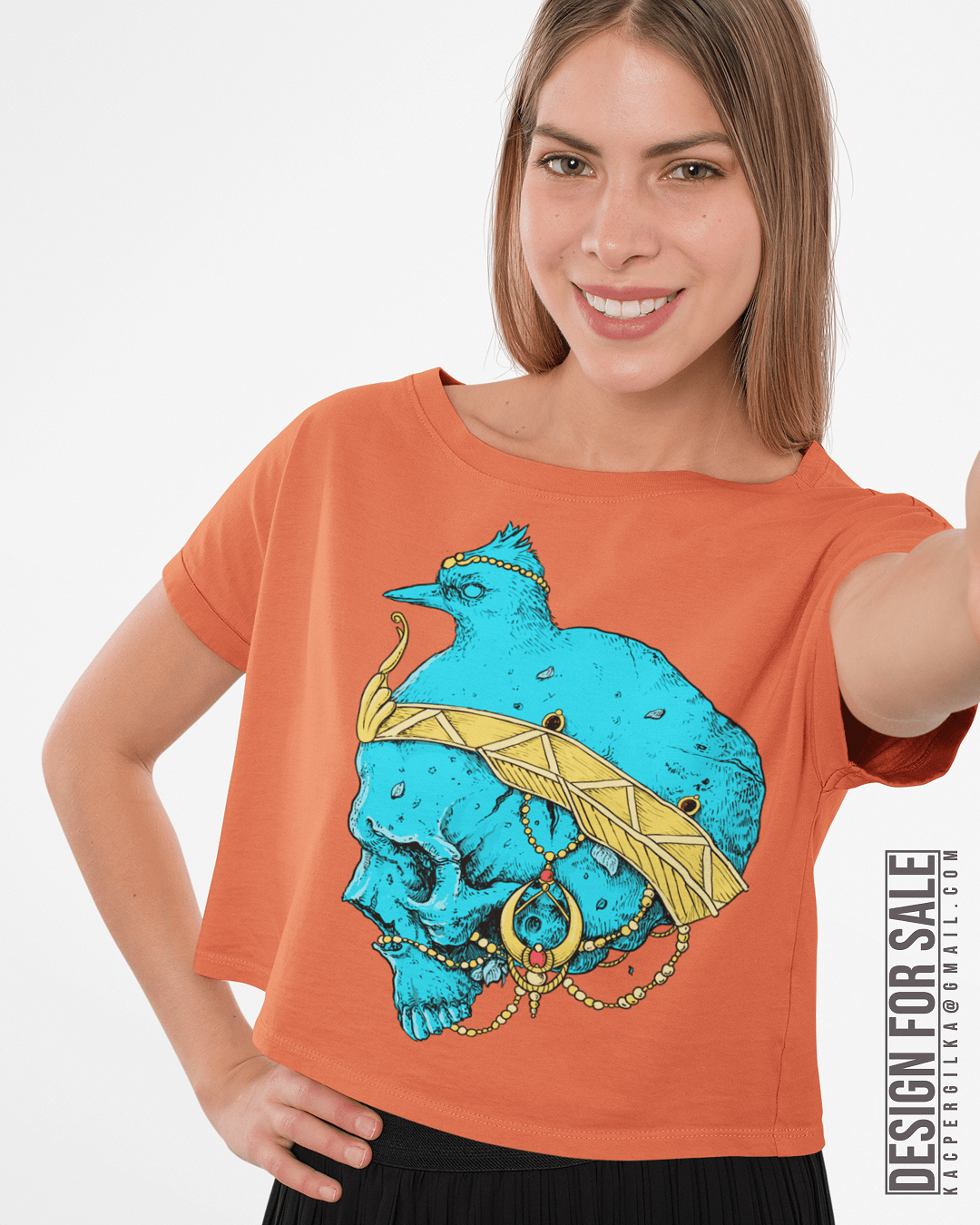colorful comic Cover Art ILLUSTRATION  music poster sale skull surreal T-Shirt Design