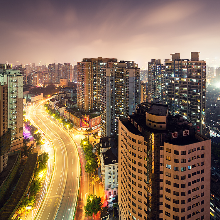 Megacity china shanghai cityscape asia futuristic skyline modern Urban