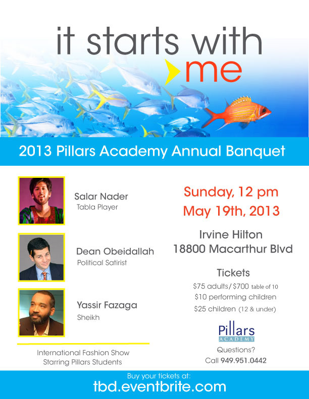 pillars school fundraiser fish flier