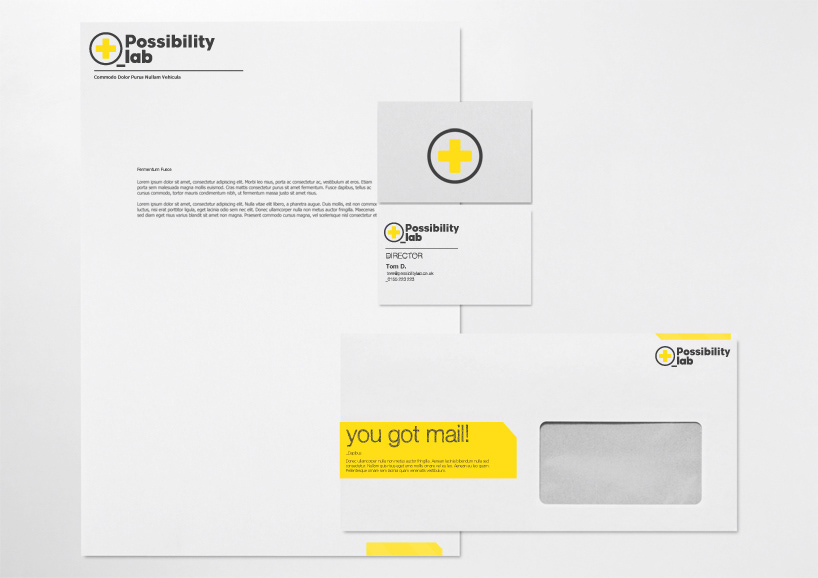 identity logo yellow bold
