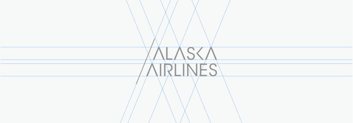 Alaska Airlines identity airplane Rebrand logo air