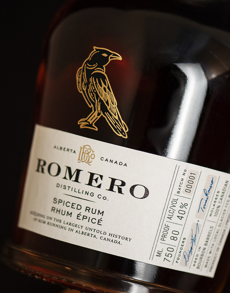 alberta Canada CF Napa crow prohibition romero Romero Distilling Co. Rum