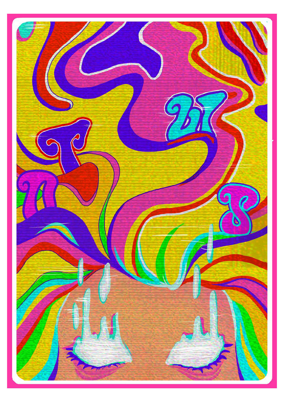 ILLUSTRATION  poster psychedelic art digital illustration artwork