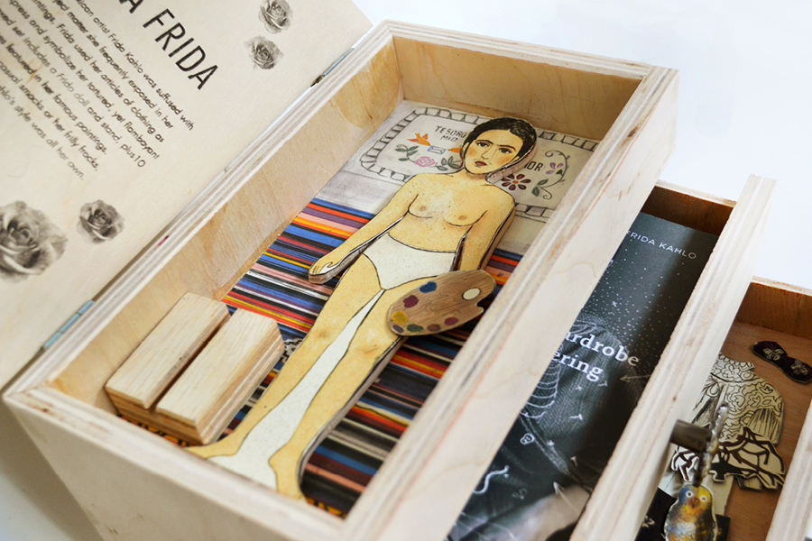 Frida Kahlo dress-up SCAD doll frida toy toy packaging