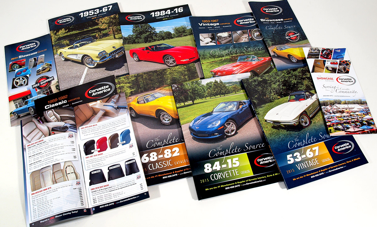 Corvette Mustang catalogs design Adobe Portfolio