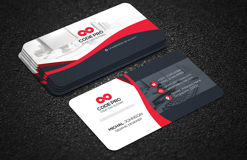 all black blue both side design bundle business card creative designer flyer graphic