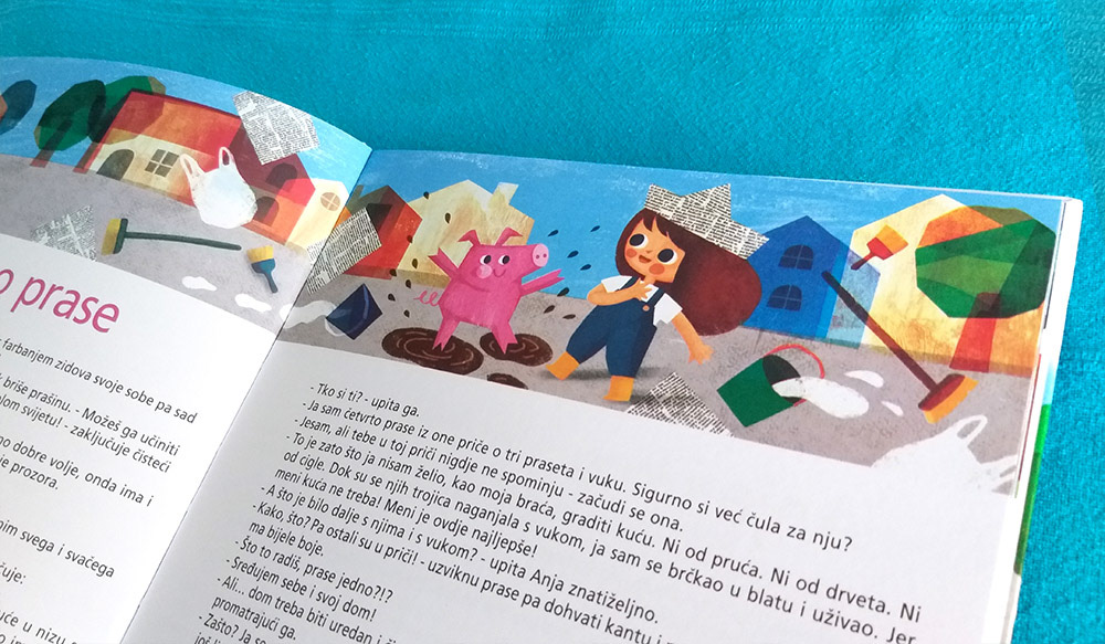 ILLUSTRATION  girl adventure cute pig Nature childrenbook