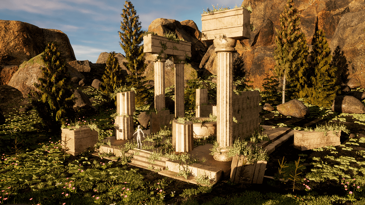 Ancient column greek history kit modular pillar roman stone temple