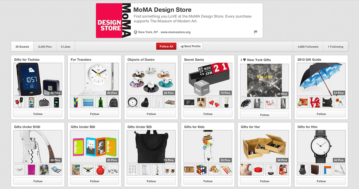 e-commerce moma Holiday Retail print visual merchandising