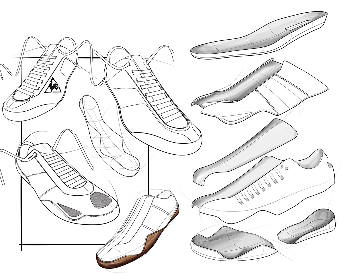 Le Coq Sportif footwear design