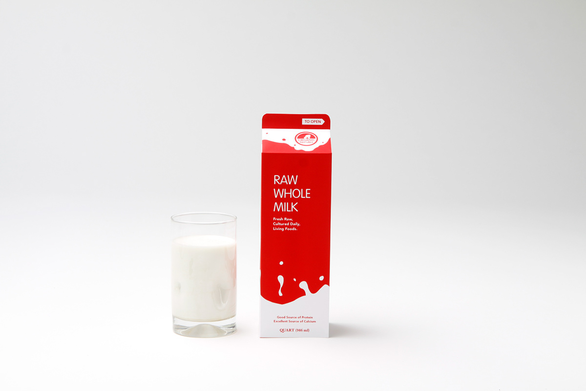 milk organic Food  Website Booklet brochure Health