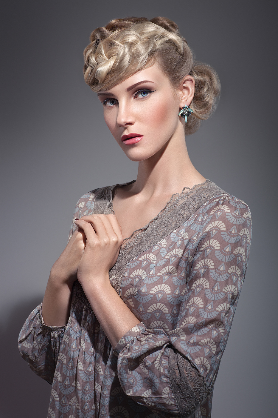 beauty high-end retouch retouching  mannequin haircut Fashion  blonde editorial