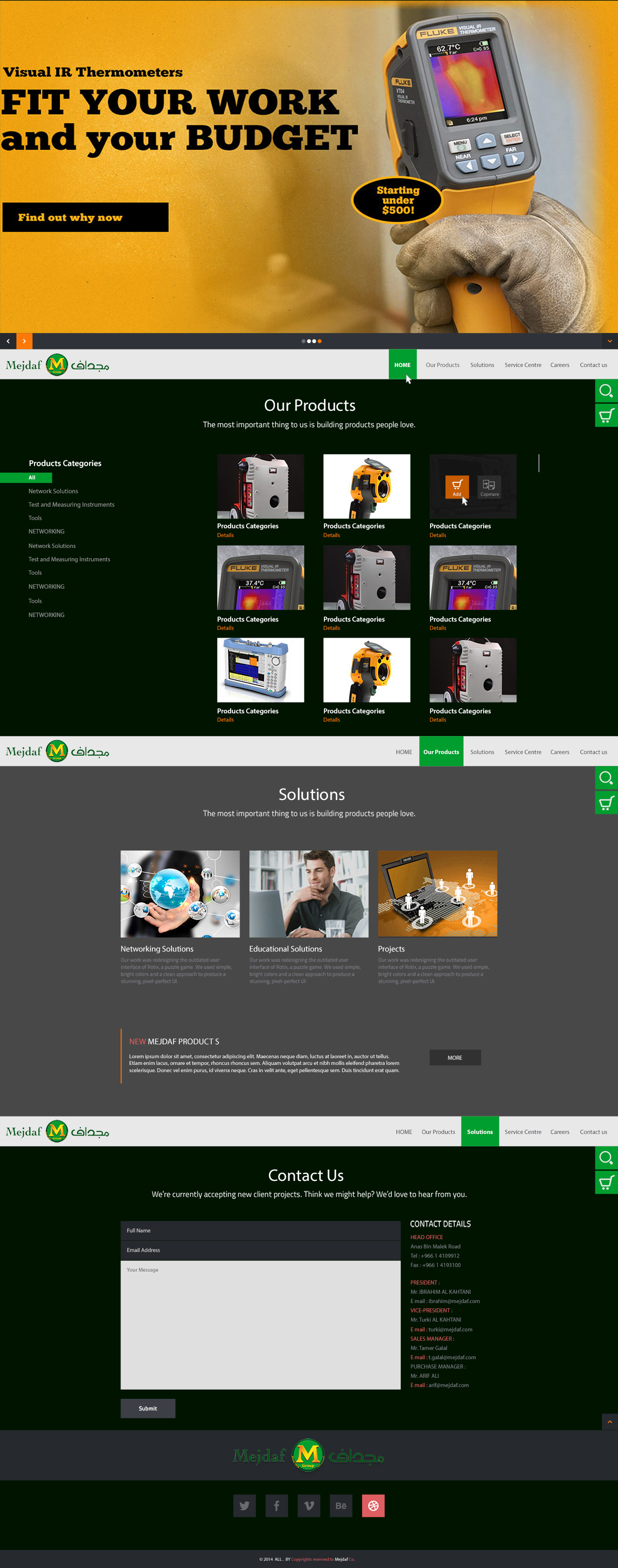 Web Website design Electronics UI ux Usability