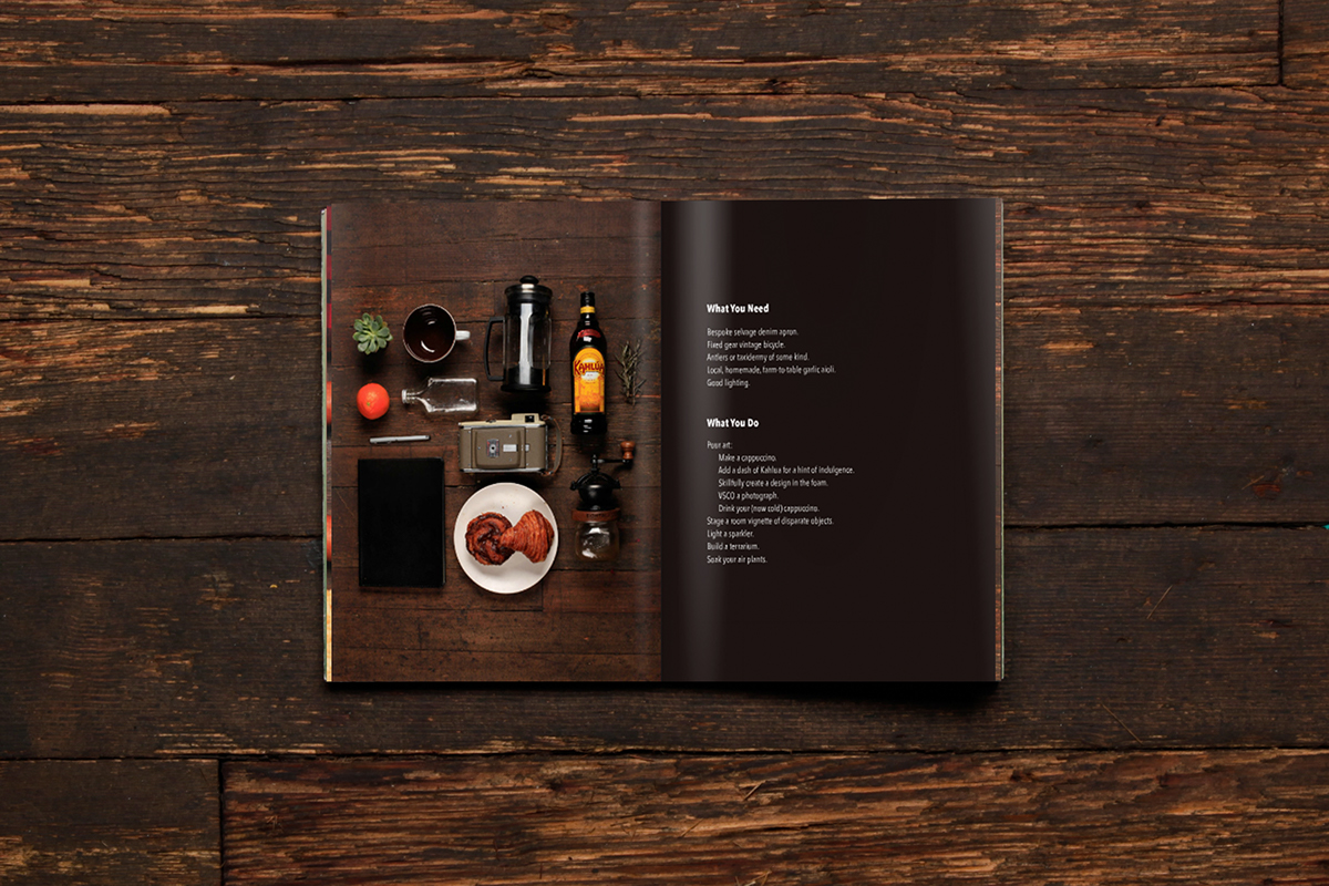 alcohol Layout grid laydown Knolling Kahlua brown wood leave behind book free Mockup funny