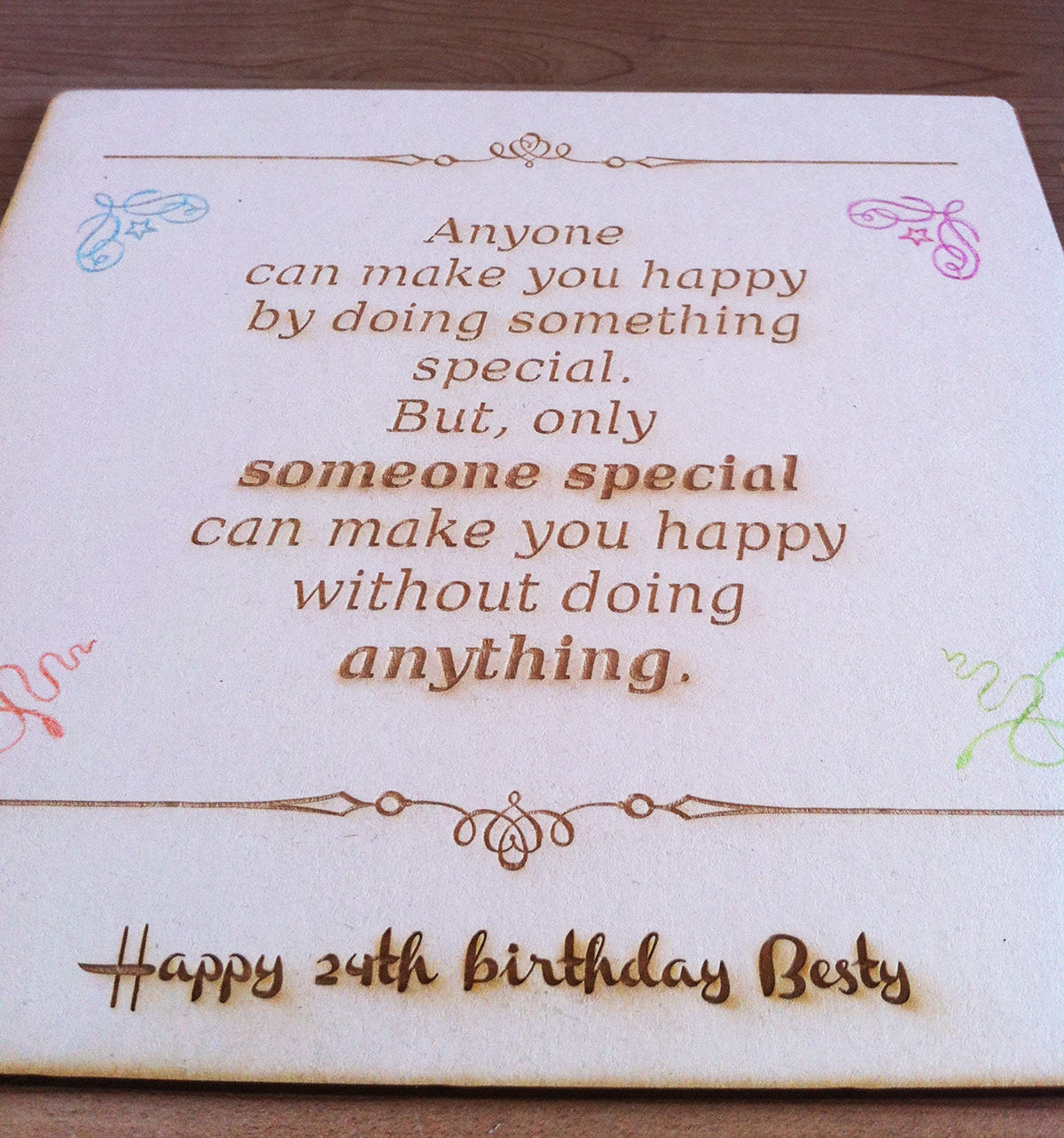laser  cut   lasercut  print  cardboard  Birthday  card