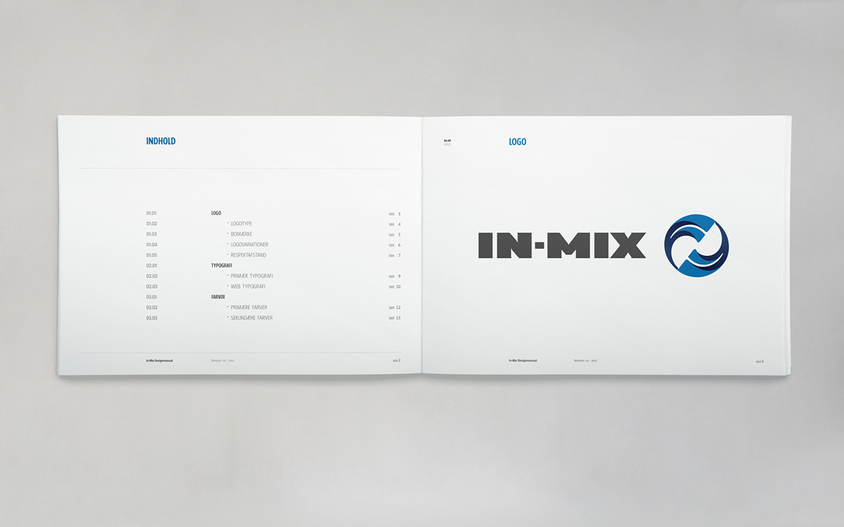 inmix identity logo corporate design Brand Design concept Web digital publication mixing company profile stationary