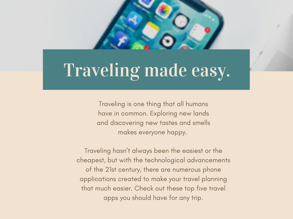 Travel applications help tips planning
