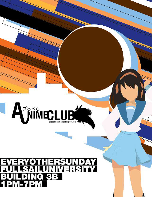  Propeller Anime Club Poster Anuncio on Behance