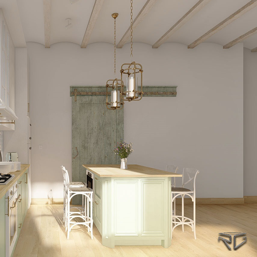 architecture archviz autodeskrevit CGI cocina interior design  kitchen lumion Render visualization