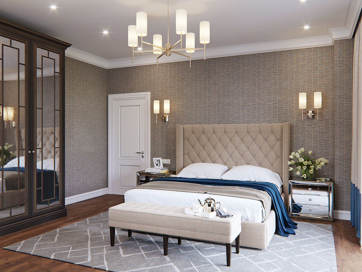 design Render bedroom Interior visualization