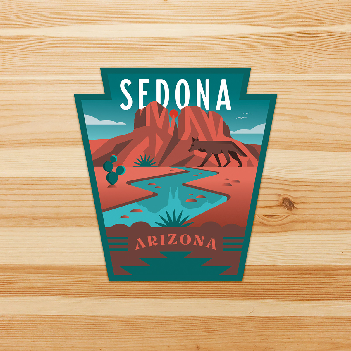 adobe illustrator arizona arizona illustration hiking Nature outdoors sticker Sedona sedona arizona sticker vinyl sticker