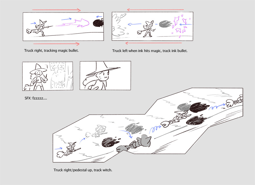 storyboarding   Sequential Art witch monster pixar risd storytelling   Magic   action