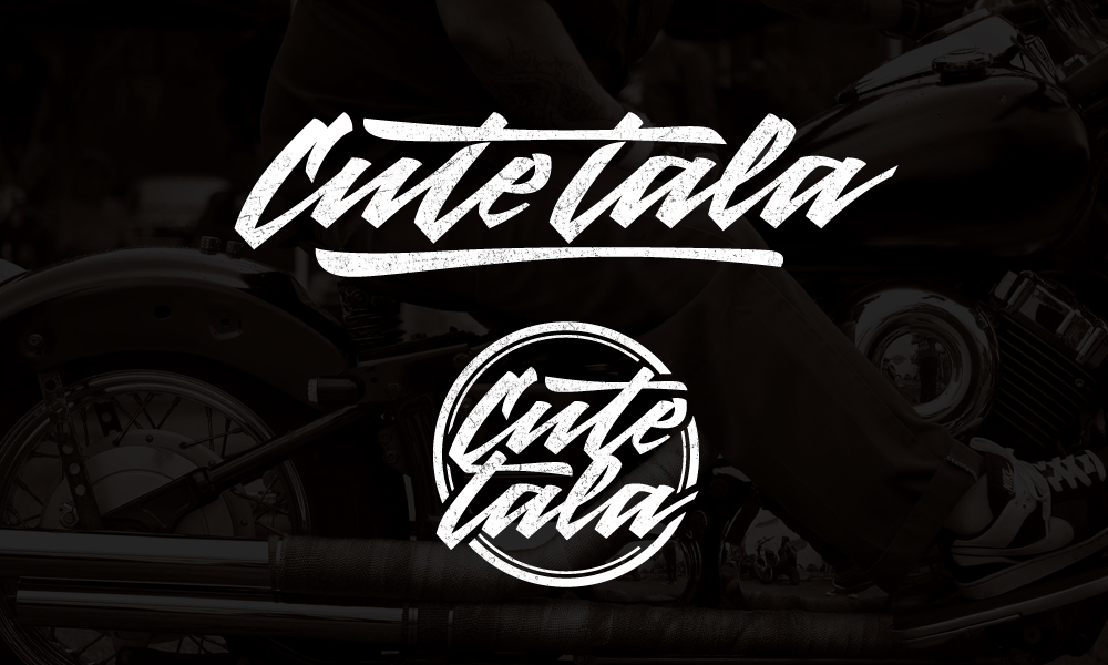 Cute tala Logotype logo sticker lettering art design motorbike grunge letters Tala cute