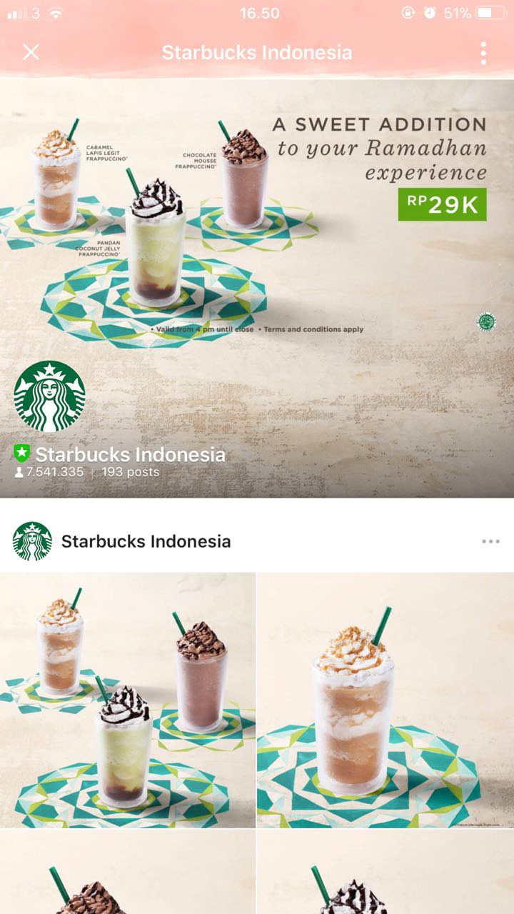 starbucks indonesia ramadhan2018 frappuccino iftar
