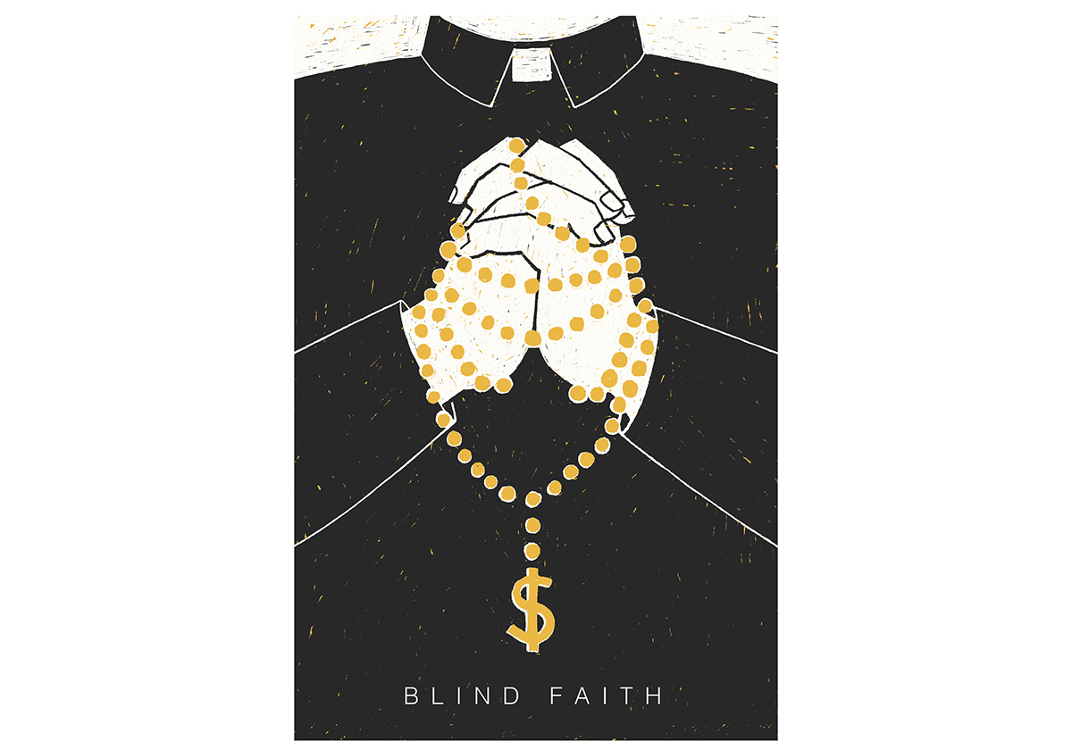 poster cartaz blind faith linoleun linocut Xilo GRAVURA digital