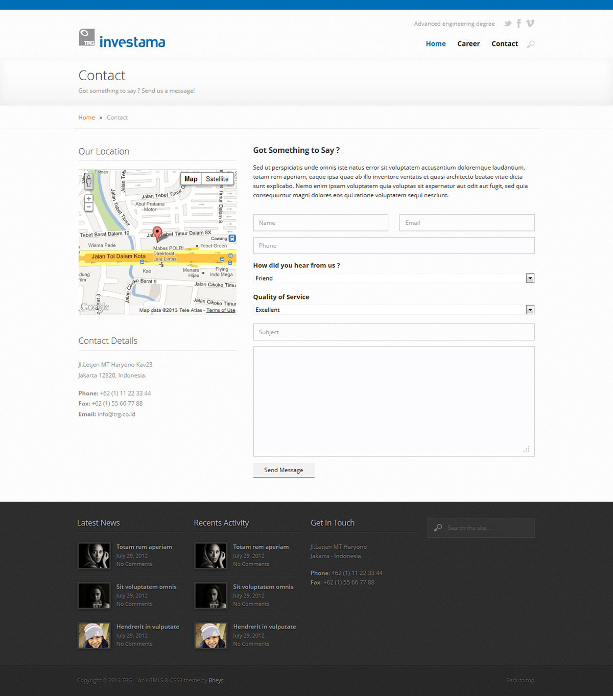 Webdesign company profile wesite