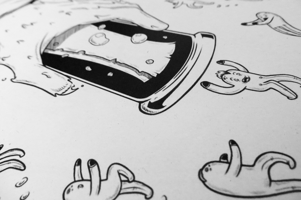 creative process Illustrated book sketchbook concept art Creativity imp monsters inking proceso creativo Monstruos editorial Comic Book imagination Illustration Process digital ink