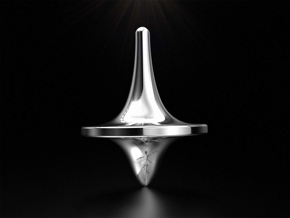 Spinning tops Spin Tops metal rendering design 3D photo
