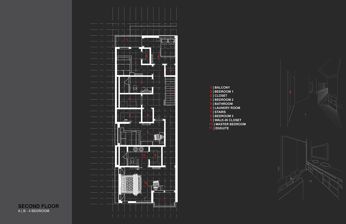 Semi-Detached 6 Homes contemporary Concept Renders