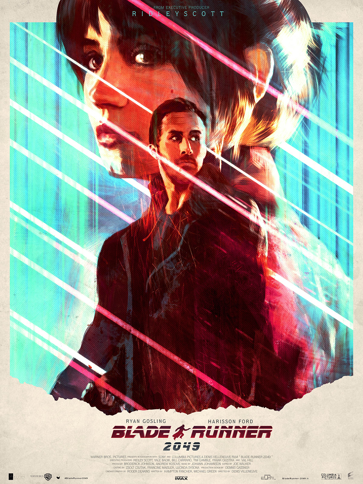 blade runner blade runner 2049 poster movie art poster Film   ILLUSTRATION  key art graphic design  film poster Ryan Gosling