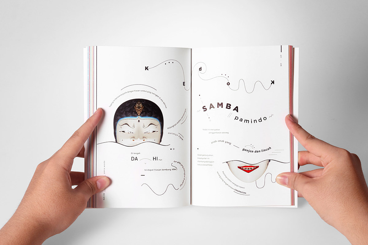 traditional DANCE   book publication indonesia final project Cirebonese Mask Dance mask