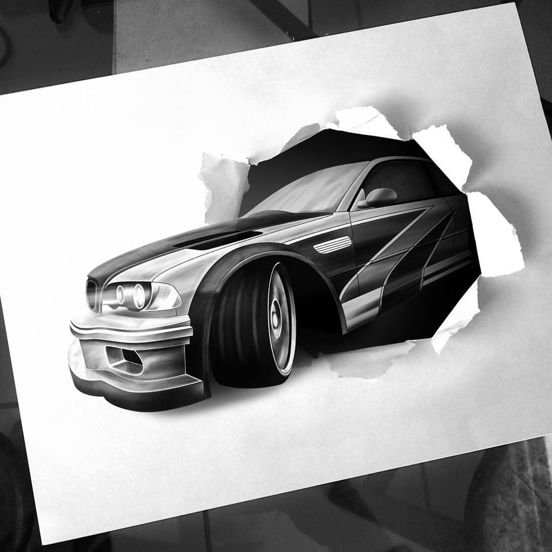 ornte realistic art Cars car BMW GTR Need For Speed most wanted wheels