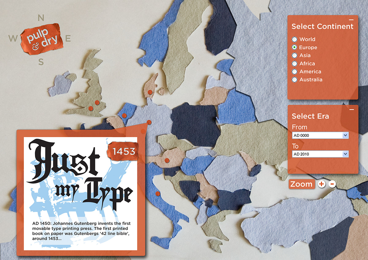 Adobe Portfolio paper map timeline Promotion posters Website interactive