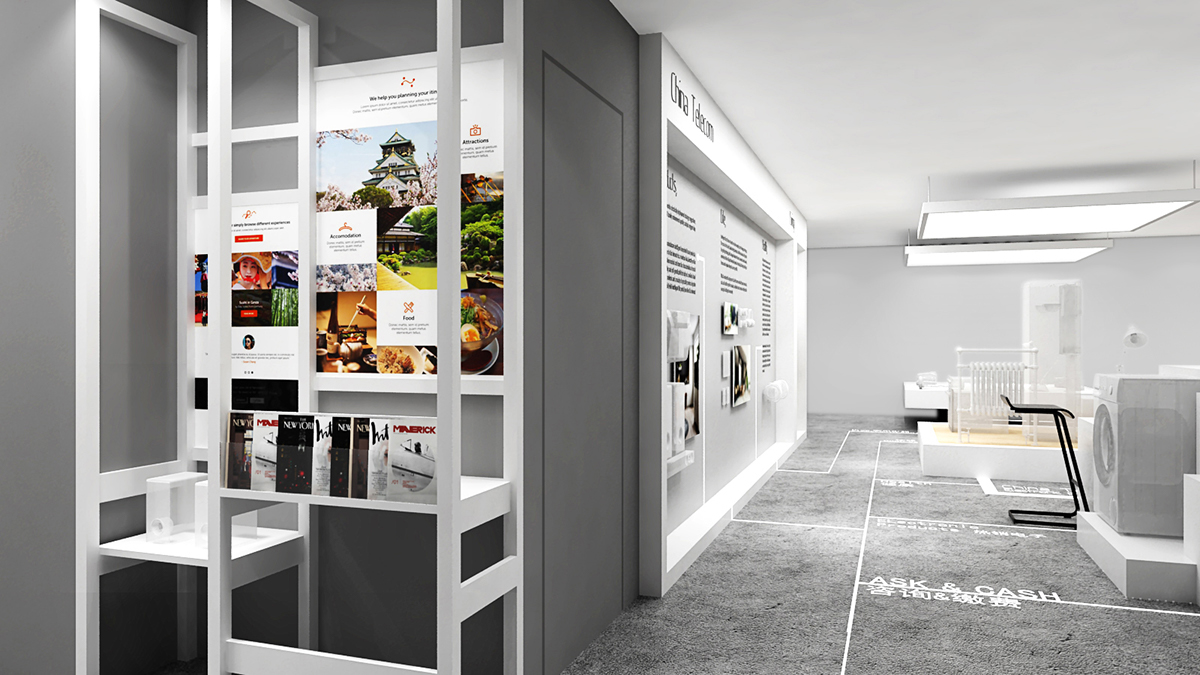 Exhibition  Display Hall design Interior si Telecom life