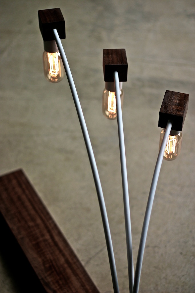lamps alper nakri design light furniture lighting bulb walnut hand made
