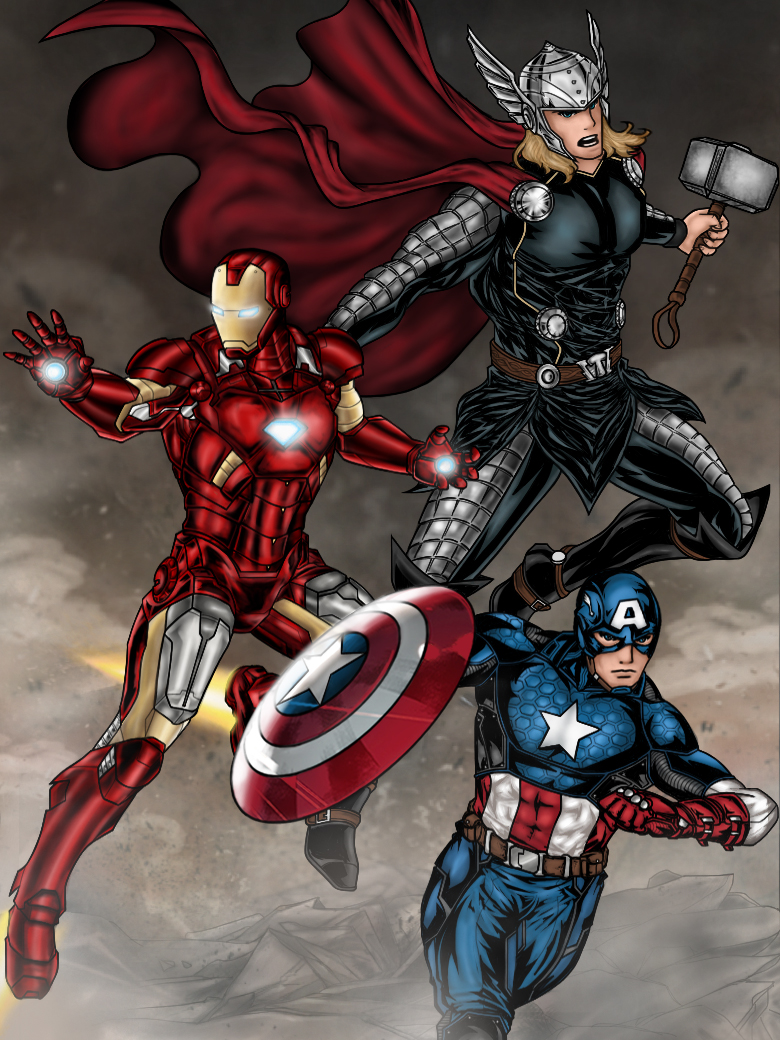 Avengers captainamerica Thor ironman ageofultron