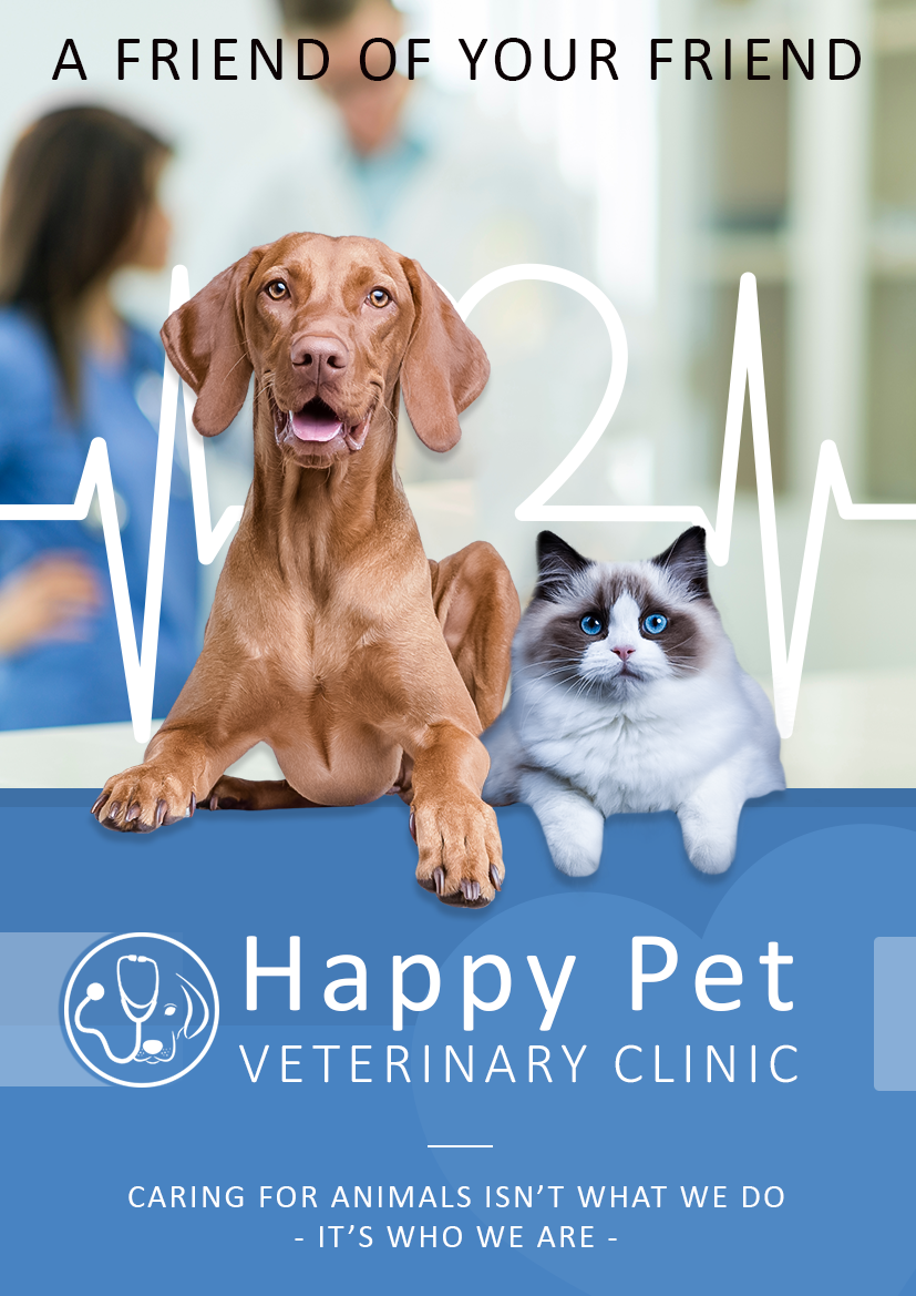 Happy Pet Veterinary Clinic Poster on Behance
