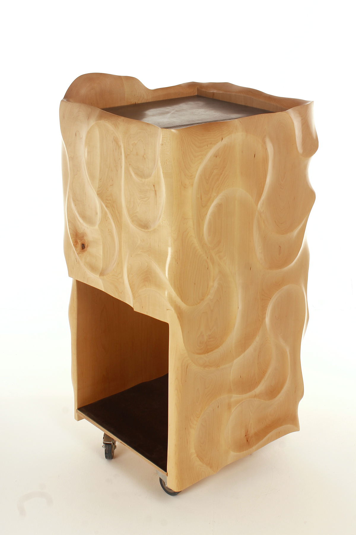 furniture bar wood maple drinks serving Interior design sculpture