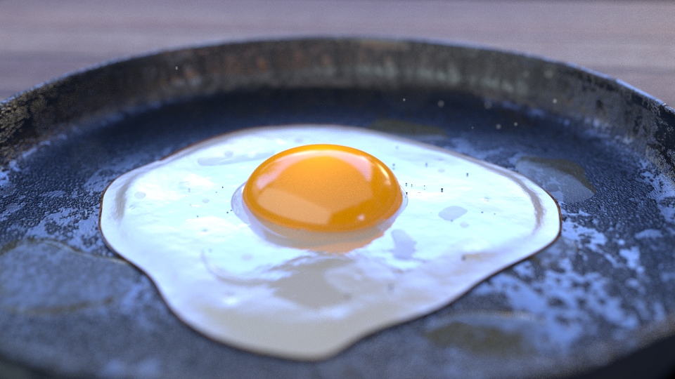 Food. egg fried egg blender 3D art lucas Lucas Souza