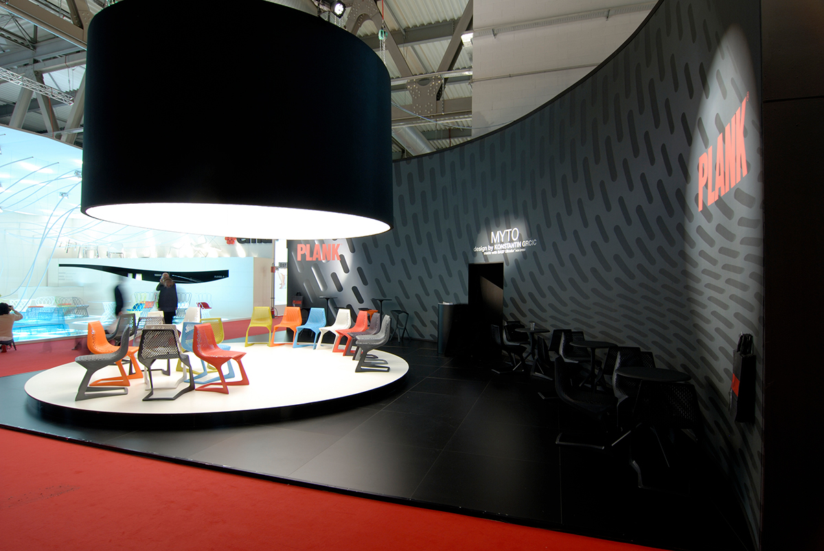 booth design Fair Messe plank salone del mobile Stand tradeshow