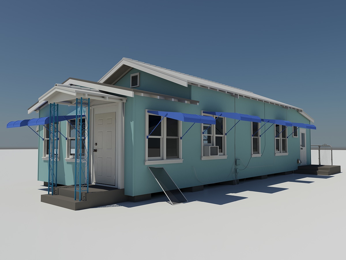 3D Computer modeling 3d modeling rendering Low Poly house