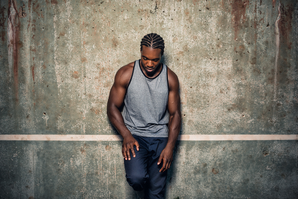 rapper male model model muscles muscle man sunset stuttgart germany portrait