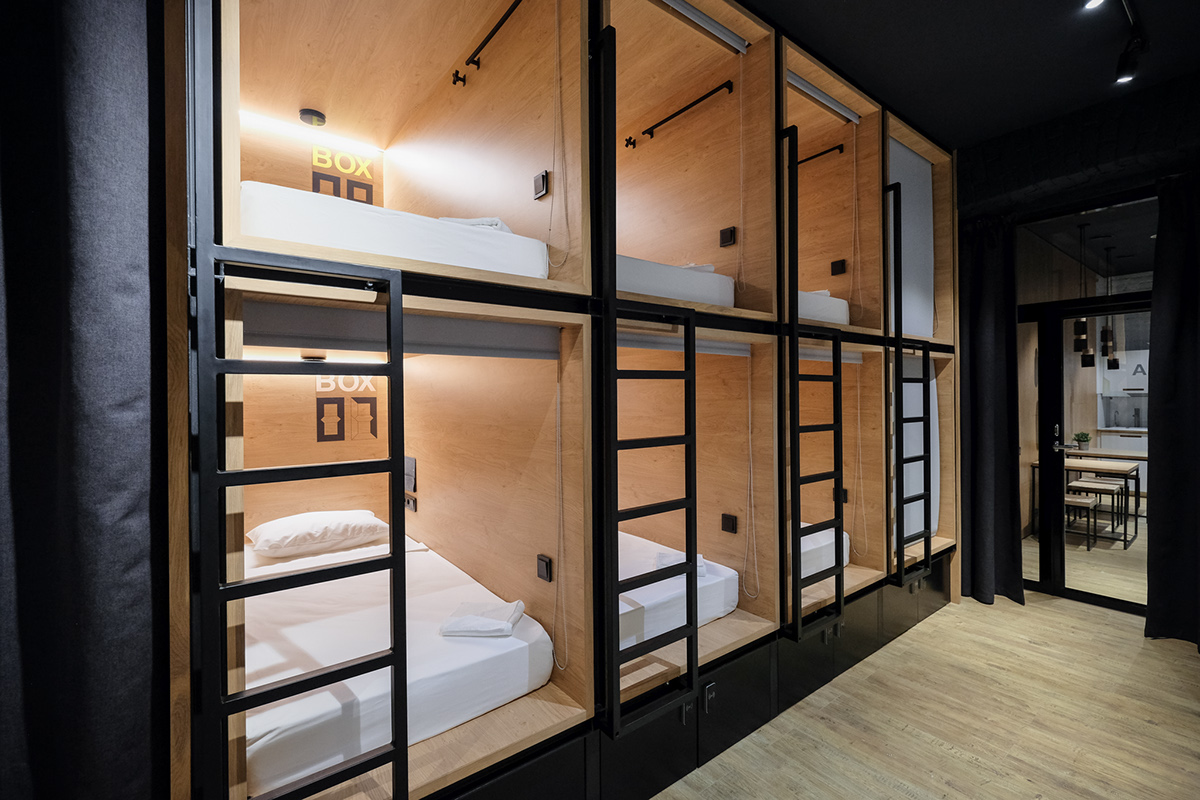 hotel wood architecture modern Minimalism Scandinavian brick Interior design capsule